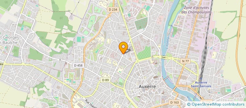 localisation de l'entreprise SCI DE L'IMPASSE DU CHATEAU à AUXERRE