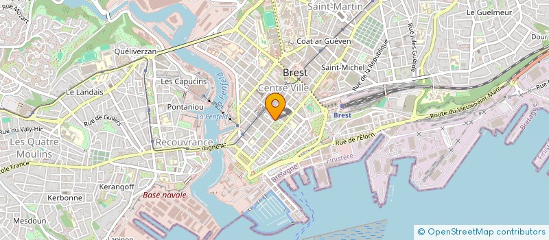 localisation de l'entreprise SCI DE L IMPASSE F.MISTRAL  BREST