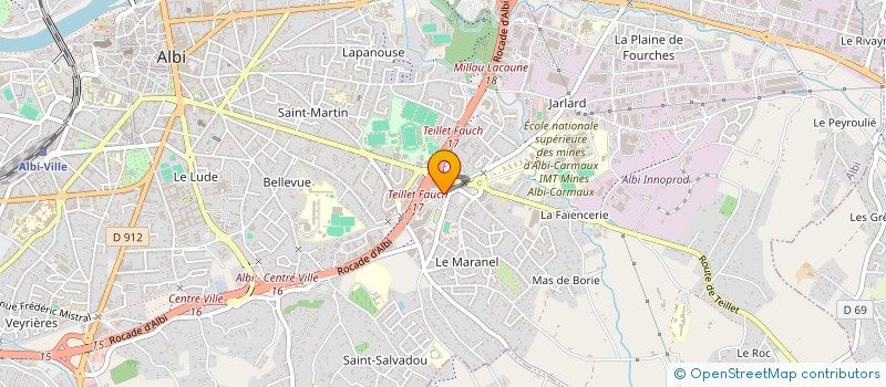 localisation de l'entreprise SCI DE L'IMPASSE LOUISON BOBET à ALBI