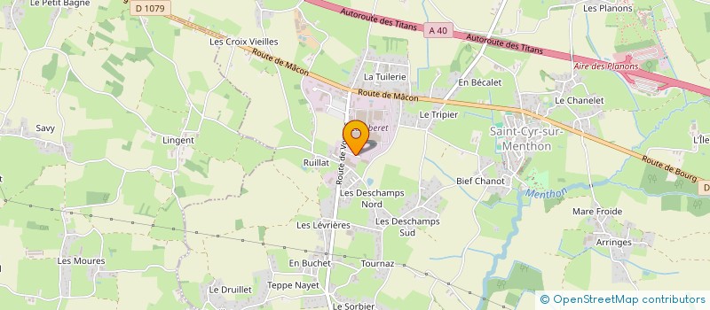 localisation de l'entreprise SCI DE L'IMPASSE MONNET  SAINT-CYR-SUR-MENTHON