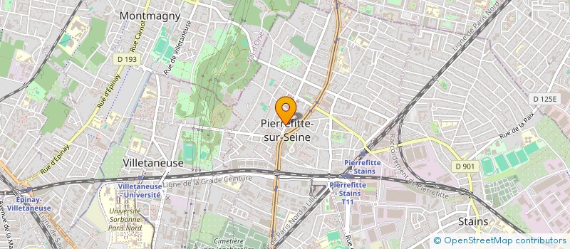 localisation de l'entreprise SCI DE L'IMPRIMERIE à PIERREFITTE-SUR-SEINE