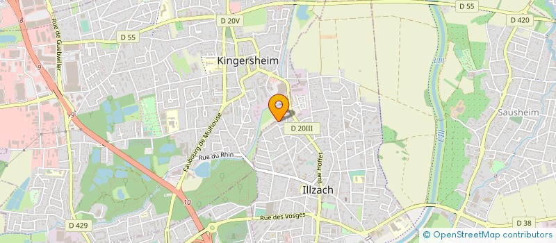 localisation de l'entreprise SCI DE L'IMPRIMERIE  ILLZACH