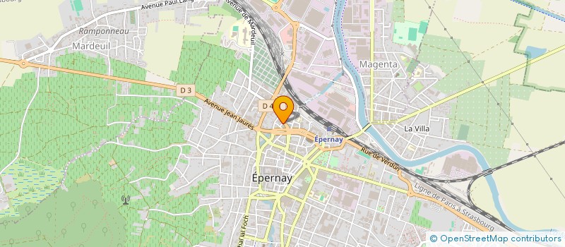 localisation de l'entreprise SCI DE L'INDEPENDANT à EPERNAY