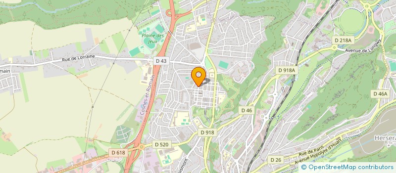 localisation de l'entreprise SCI DE L'INDUSRIE à LONGWY