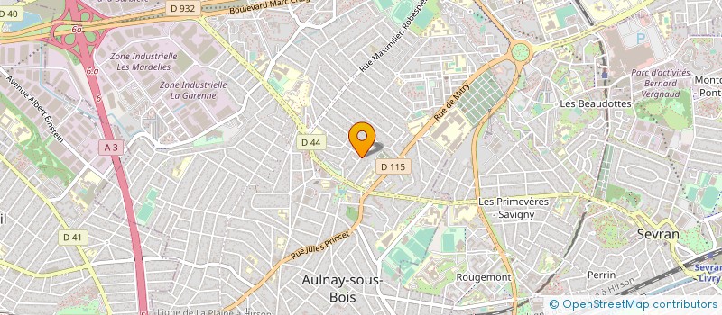 localisation de l'entreprise SCI DE L INDUSTRIE à AULNAY-SOUS-BOIS