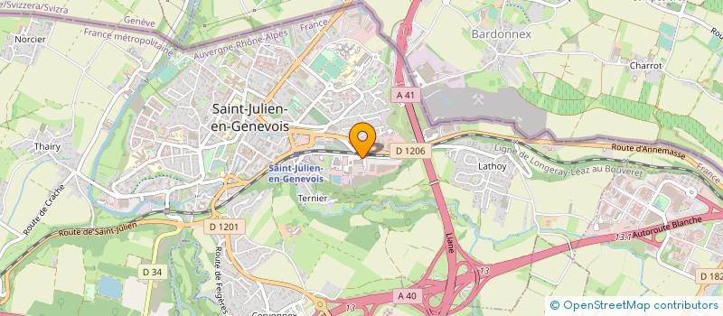 localisation de l'entreprise SCI DE L'INDUSTRIE  SAINT-JULIEN-EN-GENEVOIS