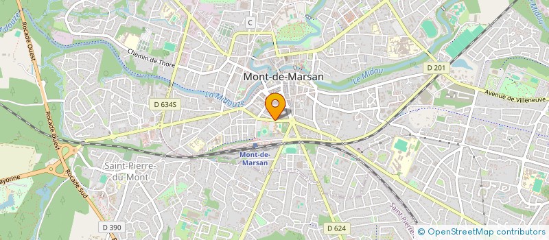 localisation de l'entreprise SCI DE L INDUSTRIE  MONT-DE-MARSAN