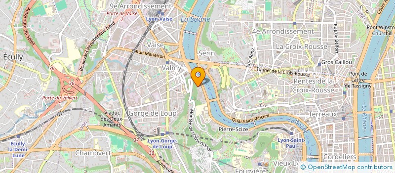 localisation de l'entreprise SCI DE L'INDUSTRIE  LYON 9EME