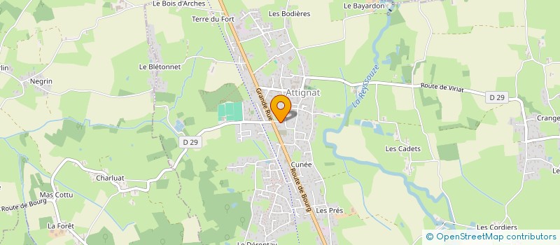 localisation de l'entreprise SCI DE L'INDUSTRIE  ATTIGNAT