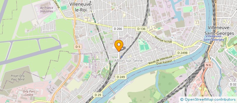 localisation de l'entreprise SCI DE L'INSTITUT  ABLON-SUR-SEINE