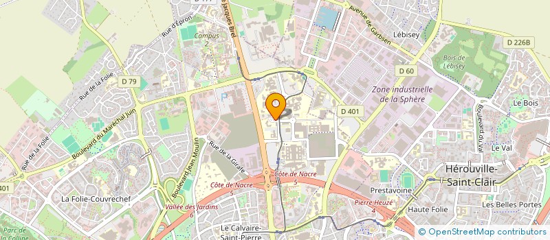 localisation de l'entreprise SCI DE L'INSTITUT NORMAND DE LA SOUDURE à CAEN