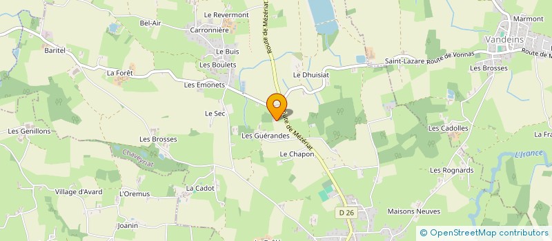 localisation de l'entreprise SCI DE L'IRANCE à CHAVEYRIAT