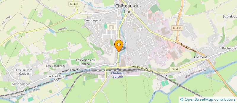 localisation de l'entreprise SCI DE L'IRE  MONTVAL-SUR-LOIR