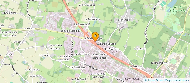 localisation de l'entreprise SCI DE L'ISAC  NANTES