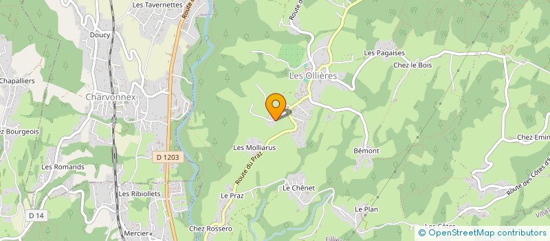 localisation de l'entreprise SCI DE L'ISERNON  FILLIERE