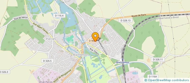 localisation de l'entreprise SCI DE L'ISLE à MAINTENON