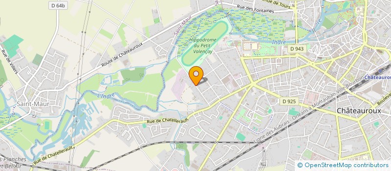 localisation de l'entreprise SCI DE L'ISLE à CHATEAUROUX