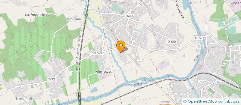 localisation de l'entreprise SCI DE L'ISLE INVEST à LINARS