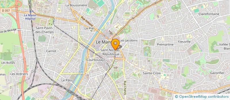 localisation de l'entreprise SCI DE L'ITHYLLIEN  LE MANS