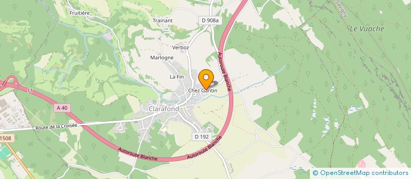 localisation de l'entreprise SCI DE L'OASIS  CLARAFOND-ARCINE