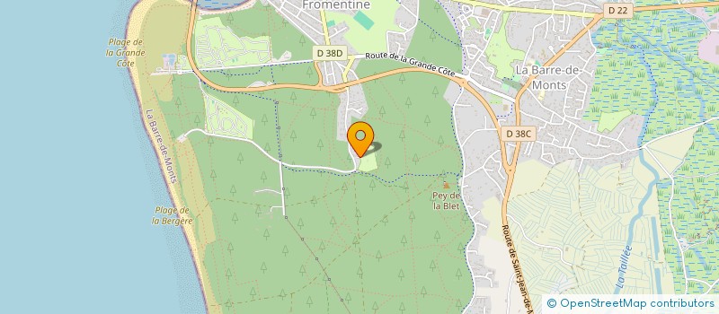 localisation de l'entreprise SCI DE L'OASIS  LA BARRE-DE-MONTS