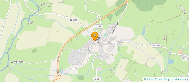 localisation de l'entreprise SCI DE L'OASIS  SAULX