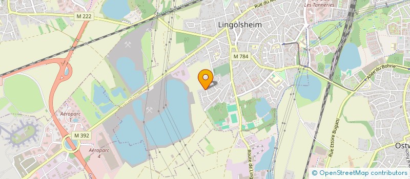 localisation de l'entreprise SCI DE L'OBIOU  LINGOLSHEIM