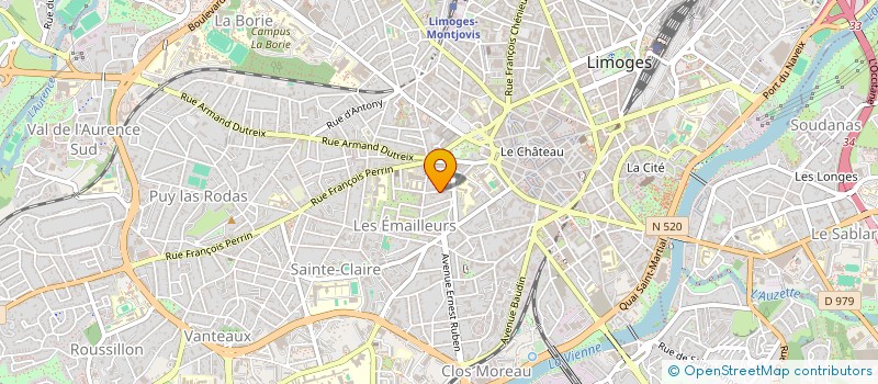 localisation de l'entreprise SCI DE L OBSERVATOIRE à LIMOGES