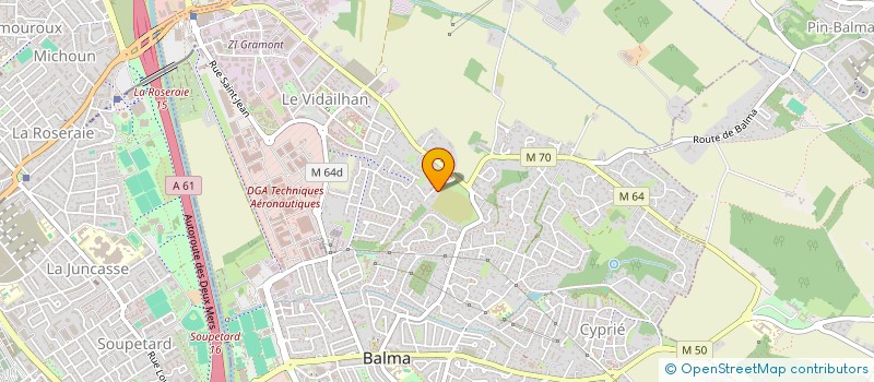 localisation de l'entreprise SCI DE L'OCCITANIE  BALMA