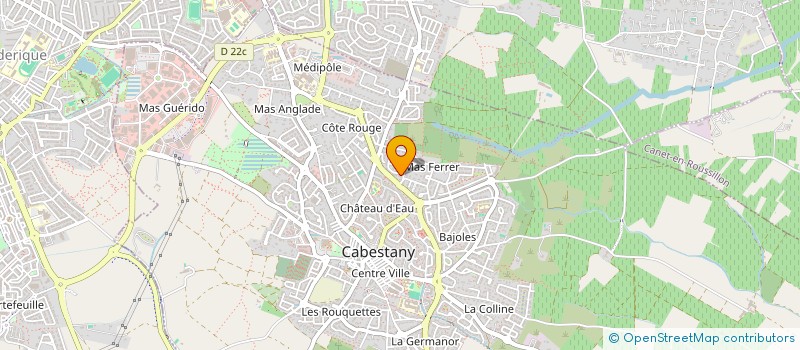 localisation de l'entreprise SCI DE L'OCCITANIE  CABESTANY