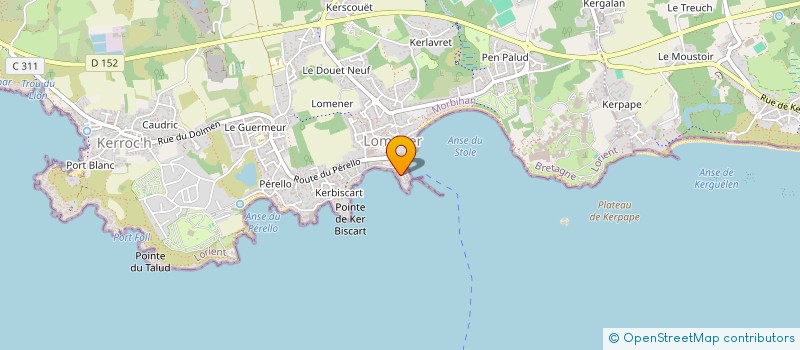 localisation de l'entreprise SCI DE L'OCEAN à PLOEMEUR