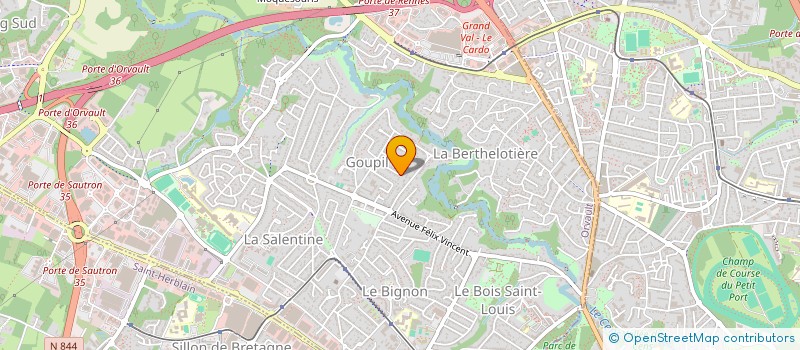 localisation de l'entreprise SCI DE L'OCEAN à ORVAULT