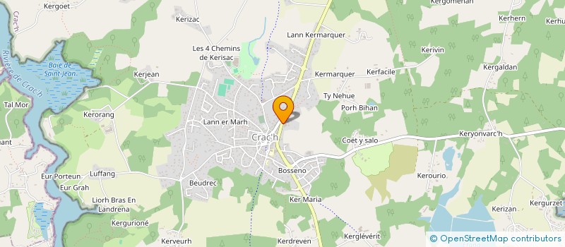localisation de l'entreprise SCI DE L'OCEAN  CRACH