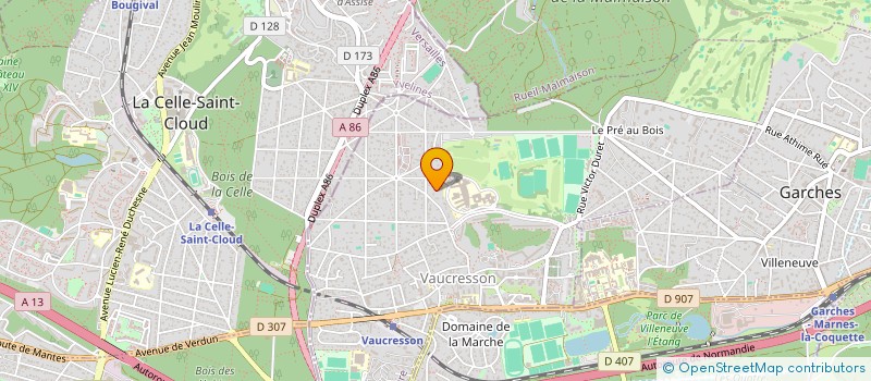 localisation de l'entreprise SCI DE L'OCEAN à VAUCRESSON