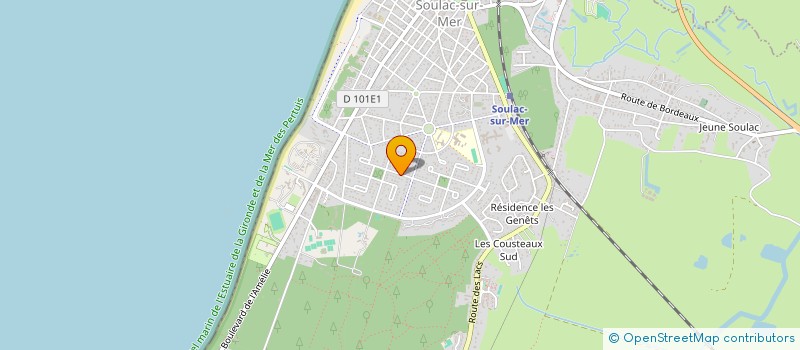 localisation de l'entreprise SCI DE L'OCEAN  SOULAC-SUR-MER