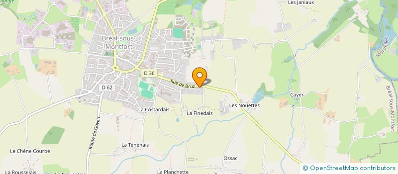 localisation de l'entreprise SCI DE L'OCEAN  BREAL-SOUS-MONTFORT