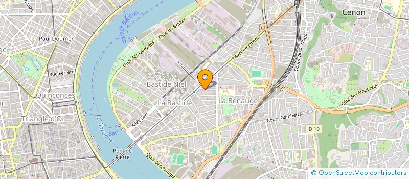 localisation de l'entreprise SCI DE L'OCEAN  BORDEAUX