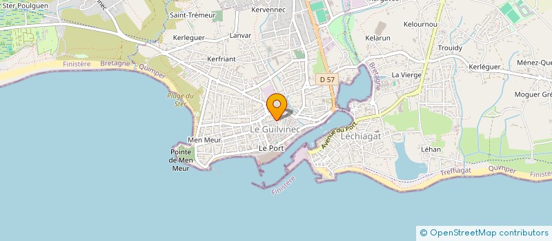 localisation de l'entreprise SCI DE L'OCEAN  GUILVINEC