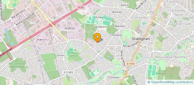 localisation de l'entreprise SCI DE L'OCEAN  GRADIGNAN