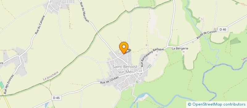 localisation de l'entreprise SCI DE L'OCEAN  SAINT-BENOIST-SUR-MER