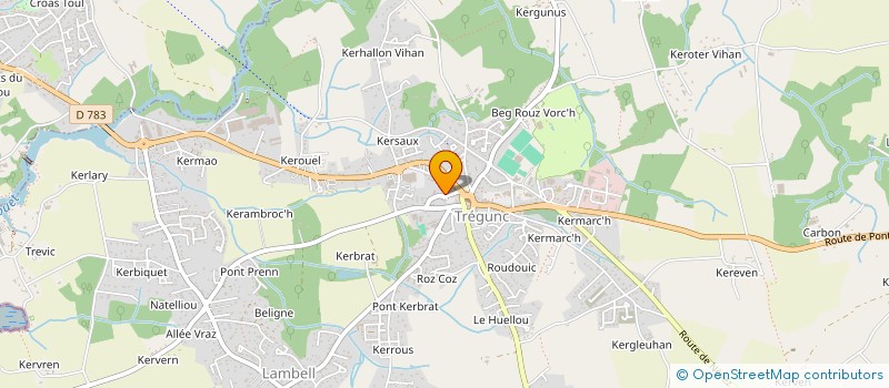 localisation de l'entreprise SCI DE L'OCEAN  TREGUNC