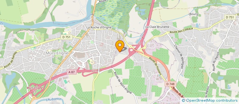 localisation de l'entreprise SCI DE L OCEAN LALY  SAINT-MELAINE-SUR-AUBANCE