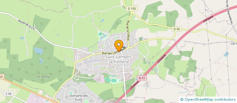 localisation de l'entreprise SCI DE L'OCEANE  SAINT-LEGER-DE-LINIERES