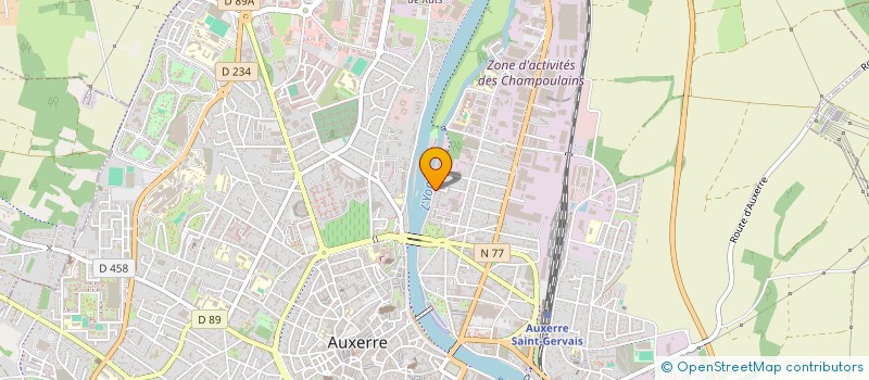 localisation de l'entreprise SCI DE L OCRERIE ET DU BIEF à AUXERRE