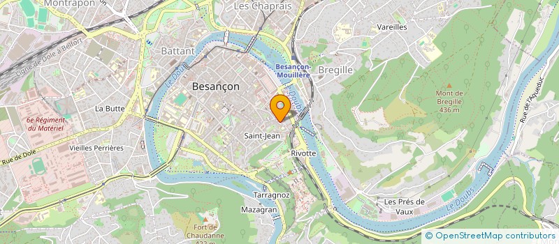 localisation de l'entreprise SCI DE L'OCTROI  BESANCON