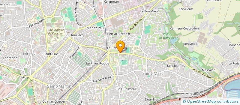 localisation de l'entreprise SCI DE L'OCTROI  BREST