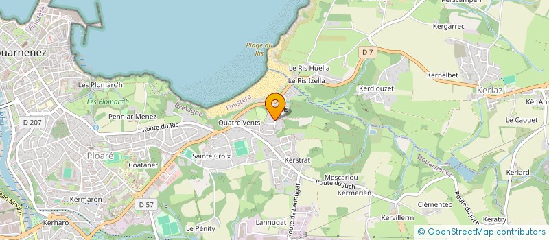 localisation de l'entreprise SCI DE L OCTROI II  DOUARNENEZ