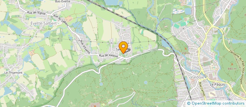 localisation de l'entreprise SCI DE L'ODYSSEE à EVETTE-SALBERT