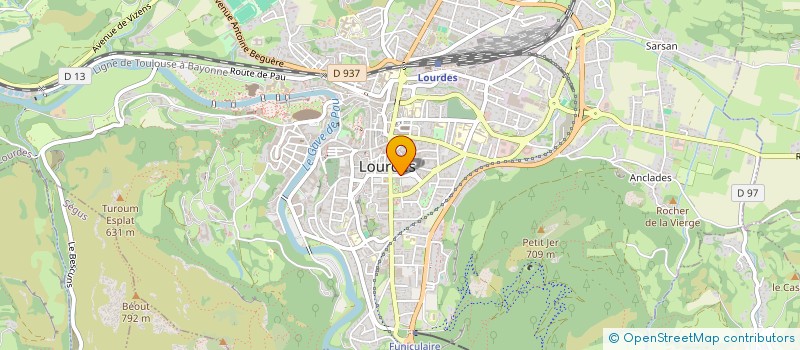 localisation de l'entreprise SCI DE L OFFICE  LOURDES