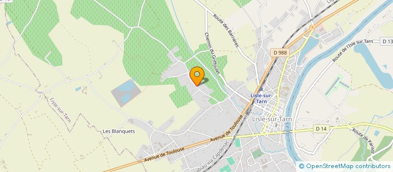 localisation de l'entreprise SCI DE L'OFFICE NOTARIAL à LISLE-SUR-TARN